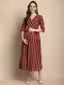 fancy maroon maternity gown