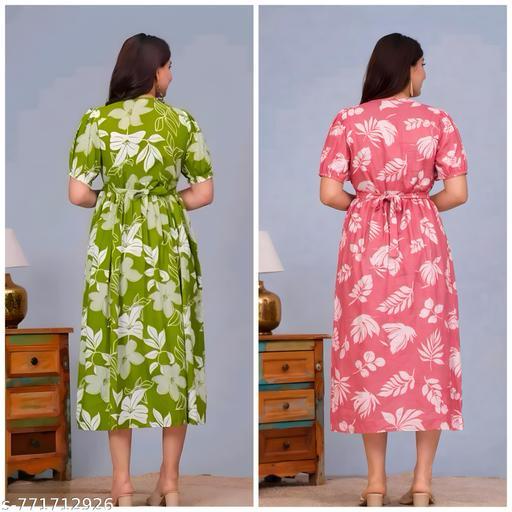Maija Women Maternity & Feeding kurti - set of 2