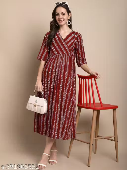 fancy maroon maternity gown