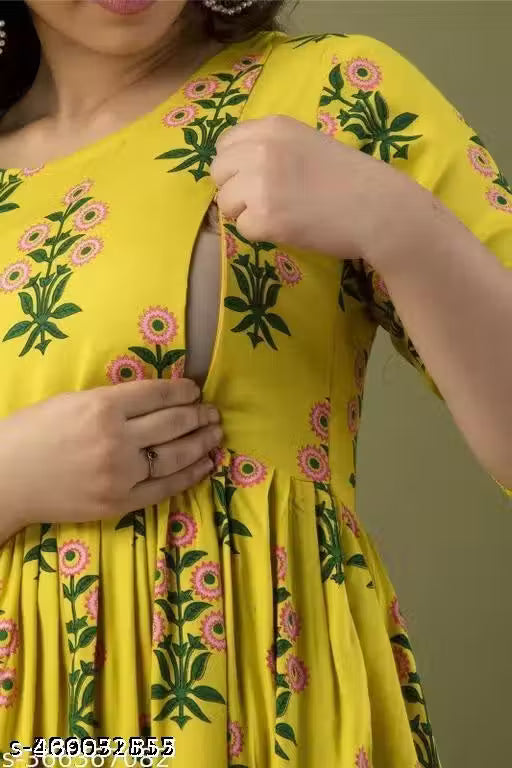 Feeding dresses for women with zip Maternity Dresses Feeding kurta Maternity Gown / Feeding Topwear / Feeding Kurtis & Kurta /baby feeding dress for zip/maternity anarkali kurti/breast feeding kurti